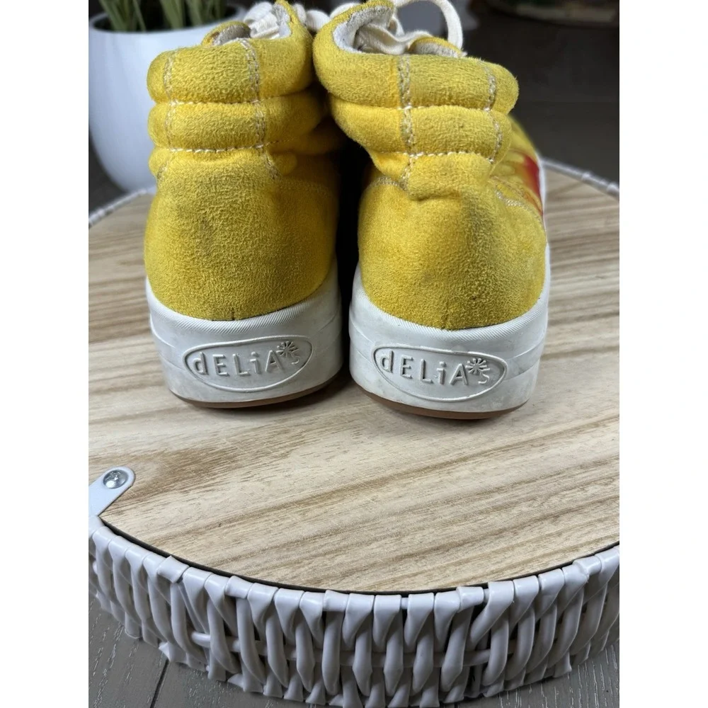Delias By Dolls Sneakers Womens Size 8 Kill Flame Platform‎ Shoes Y2K Grunge